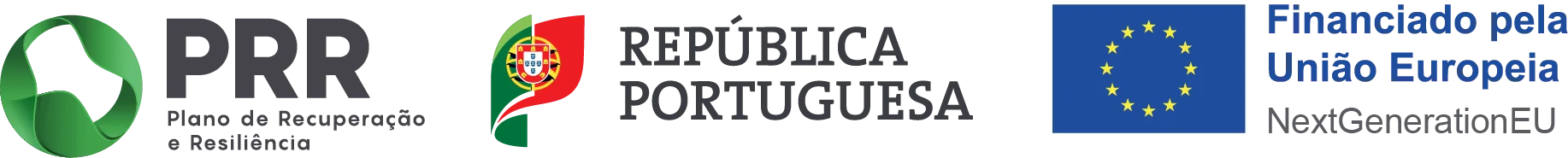 PRR &middot; Rep&uacute;blica Portuguesa &middot; Financiado pela Uni&atilde;o Europeia &mdash; NextGenerationEU